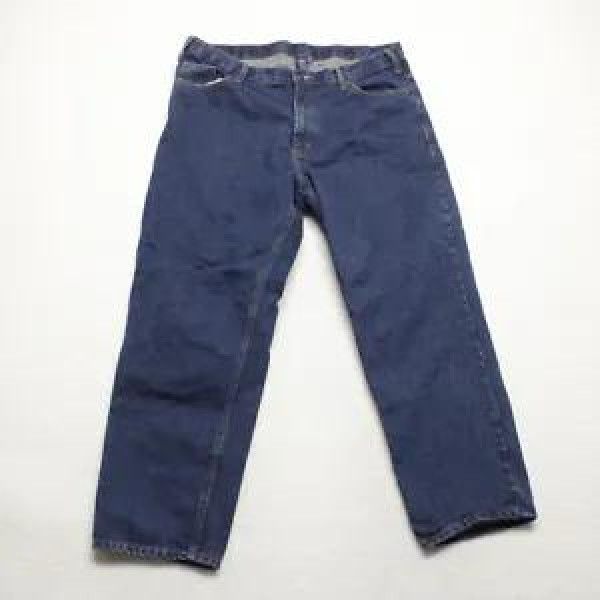 Unbranded Men's Size 40x30 Blue Straight Leg Dark Wash 100% Cotton Denim Jeans