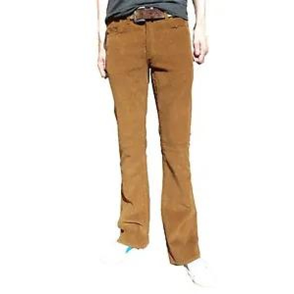 Mens Beige light brown bootcut cords vtg jeans retro flares mod 70's 60s indie