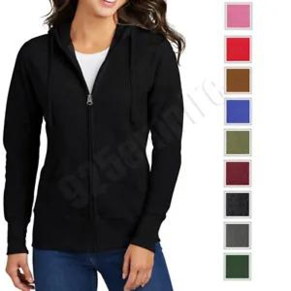 Women Cozy Thick Fleece Lined Zip Up Hoodie Sweatshirt Basic Jacket Long Sleeve