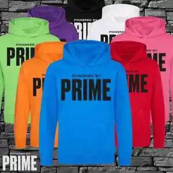 Prime Drink Hydration Hoodie Flavour Logan Paul KSI Novelty Gift Kids Adult