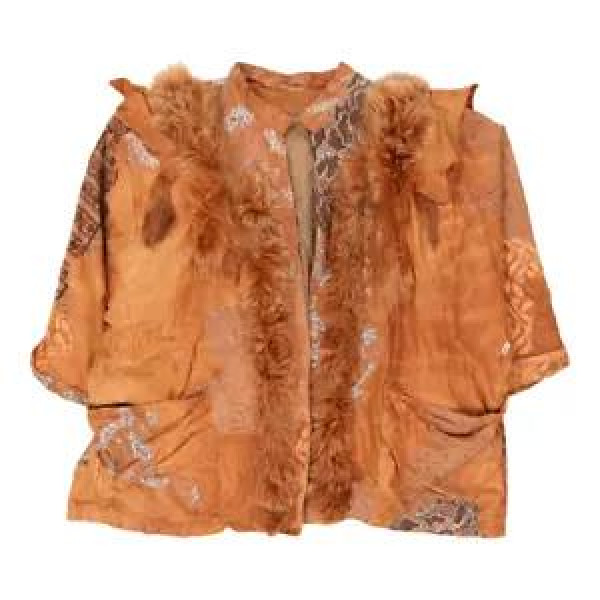 Unbranded Suede Jacket - 2XL Brown Leather