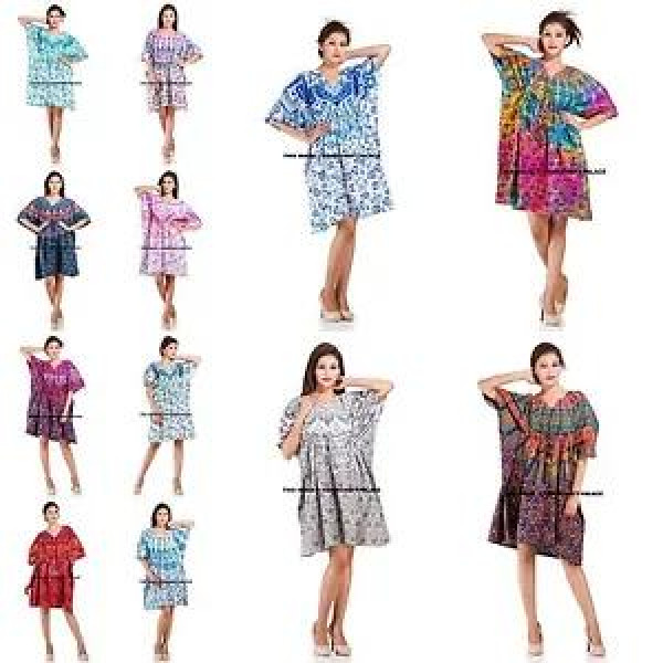 Mandala Kaftan Dress Hippy Boho Maxi Plus Size Women Caftan Top Dress Night Gown