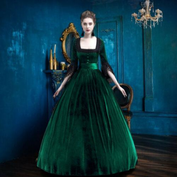Retro Women Medieval Victorian Dress Costume Party Renaissance Dress Ball Gowns